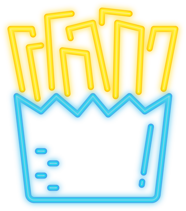 French Fries Neon Signboard